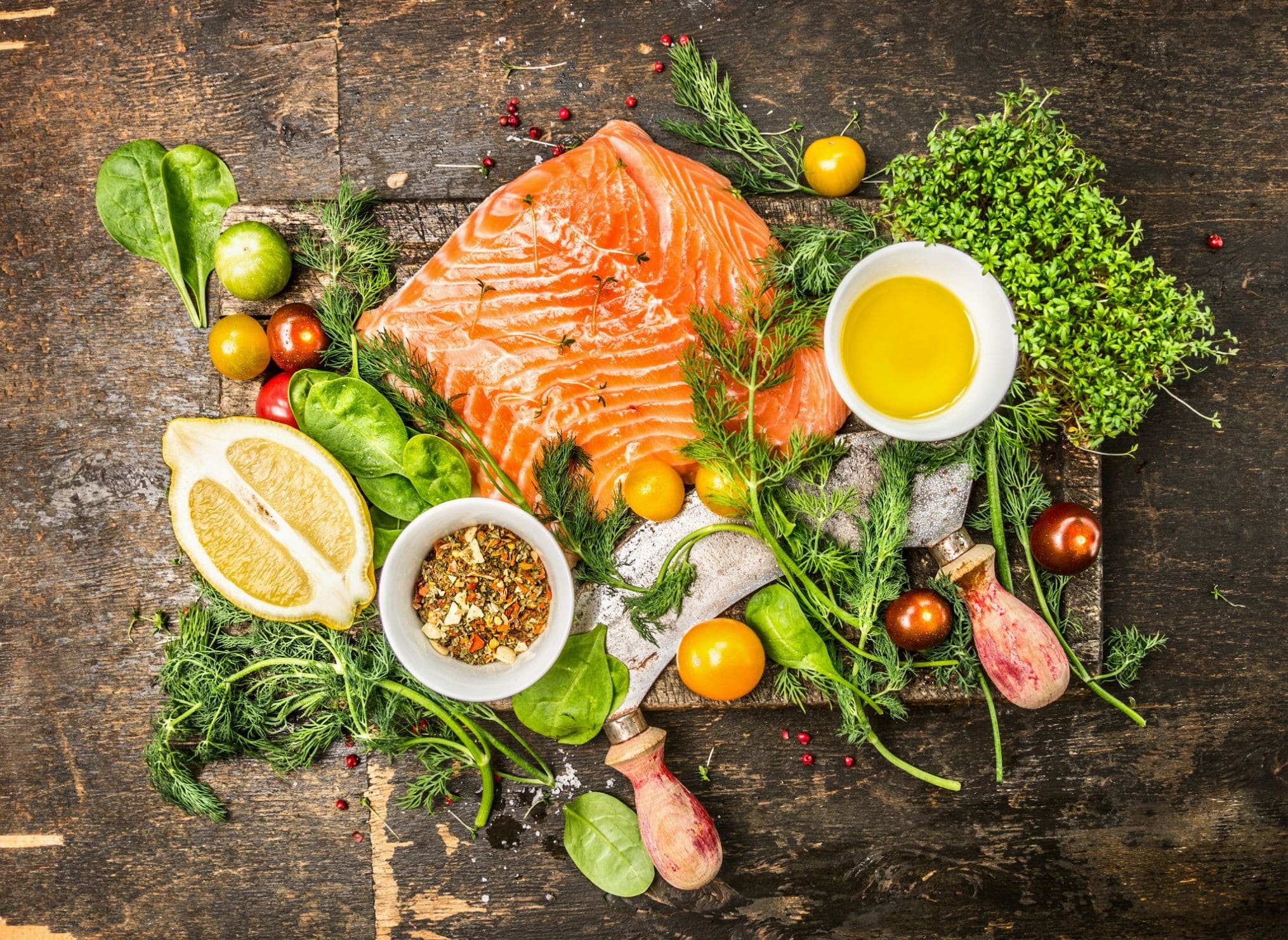 healthy salmon dish