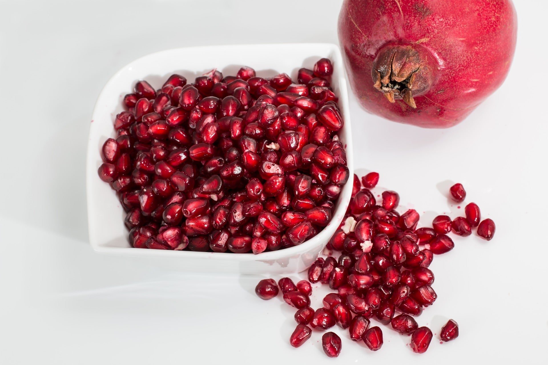 Pomegranate on a plate
